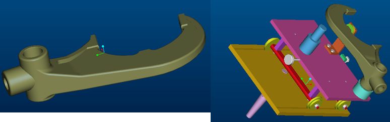 變速箱撥叉組合高頻淬火工裝的設(shè)計(圖4)