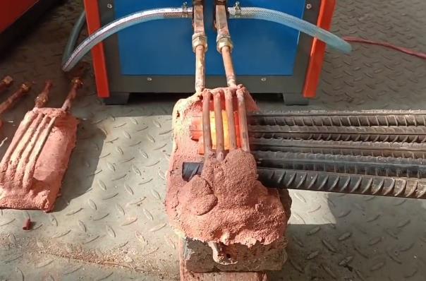 螺紋鋼壓頭滾絲 高頻感應加熱設備