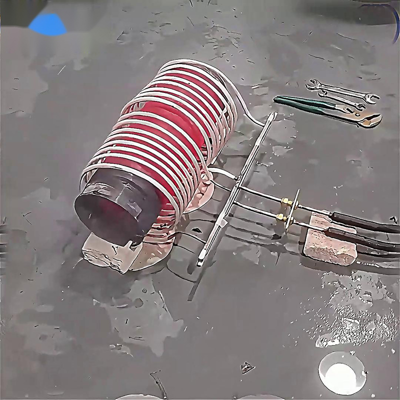 中頻感應(yīng)加熱設(shè)備對(duì)直徑180mm、長(zhǎng)度300mm的鋼管進(jìn)行加熱測(cè)試