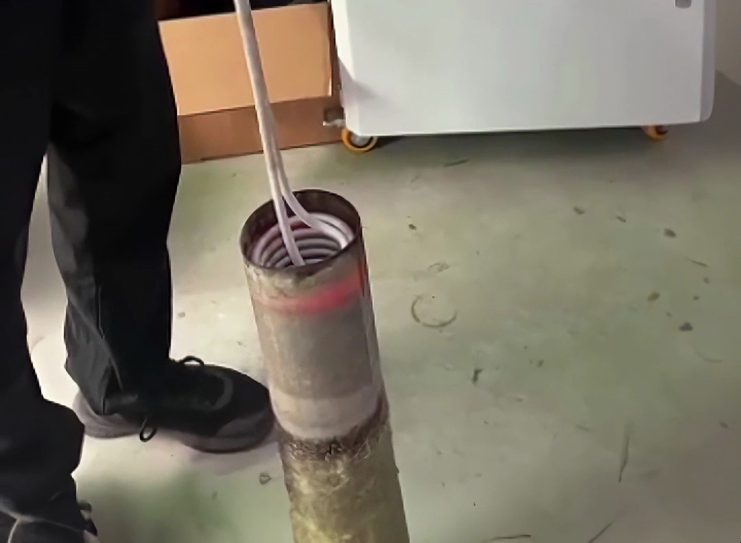 手持式高頻加熱機有多強，鋼管、不銹鋼內孔加熱全搞定