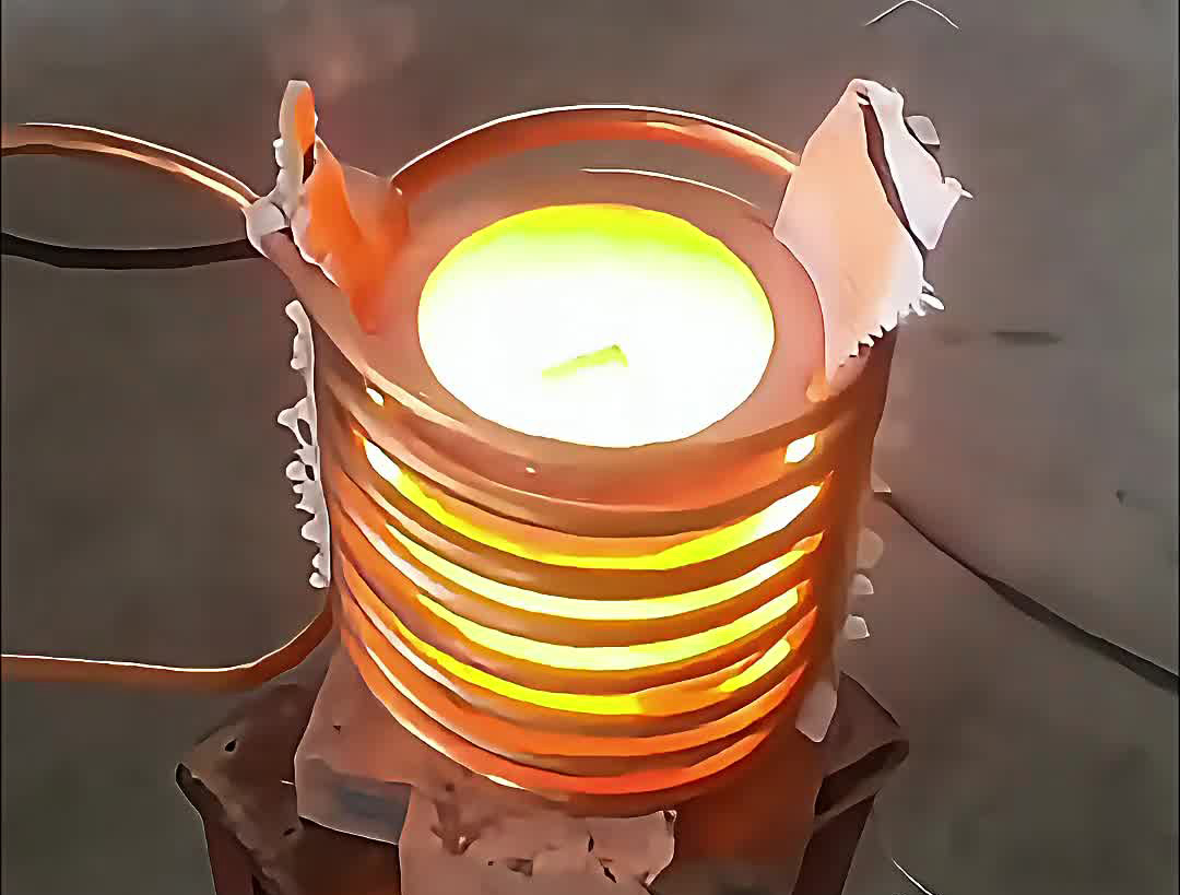 標(biāo)準(zhǔn)5公斤熔煉爐，可以采用專用的熔煉感應(yīng)加熱電源作為加熱工具