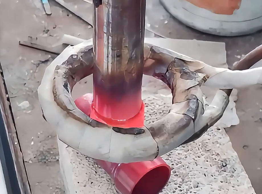 銅管三通焊接還在靠火焰釬焊？來看高頻焊機(jī)演示現(xiàn)場