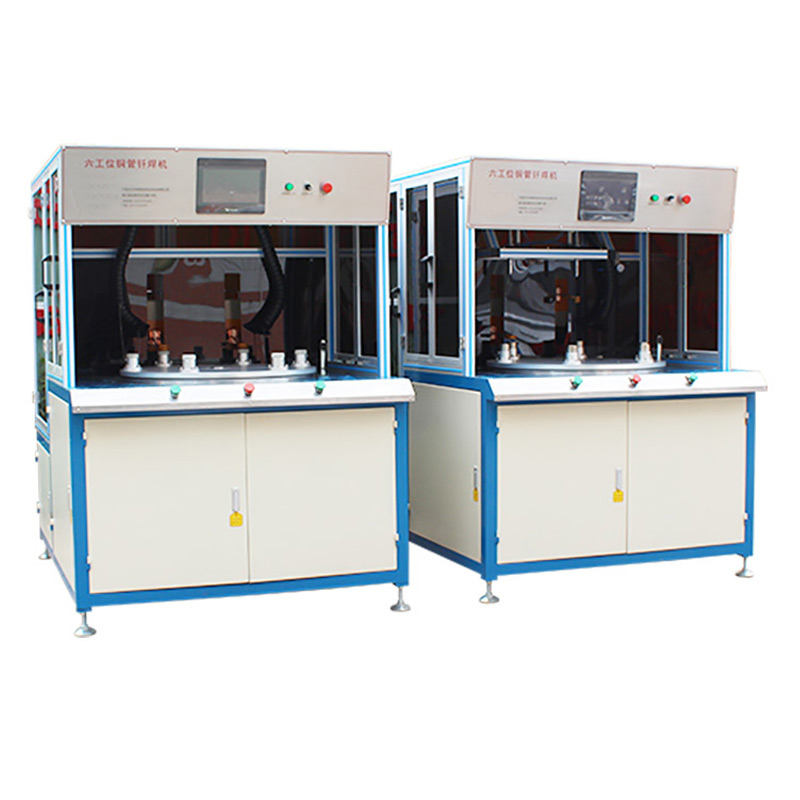 旋轉(zhuǎn)式六工位高頻釬焊機-六工位銅管釬焊機(圖1) 旋轉(zhuǎn)式六工位高頻釬焊機-六工位銅管釬焊機(圖1)